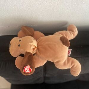 Ty Brown and Tan Stuffed Dog